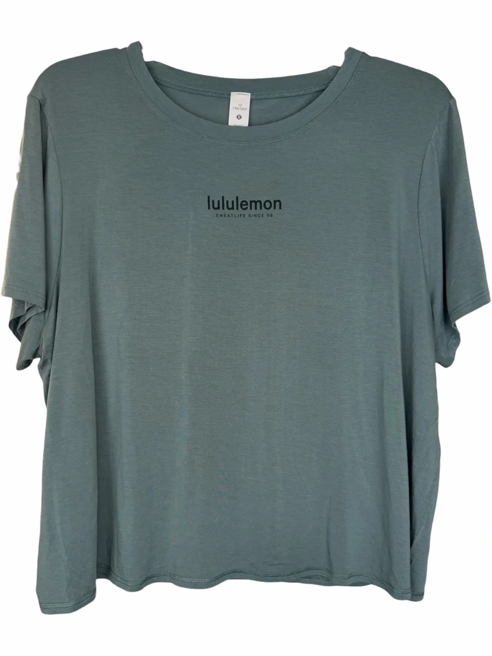lululemon Action Always Short Sleeve Tee Shirt *Graphic TIDT Tidewater Teal 12